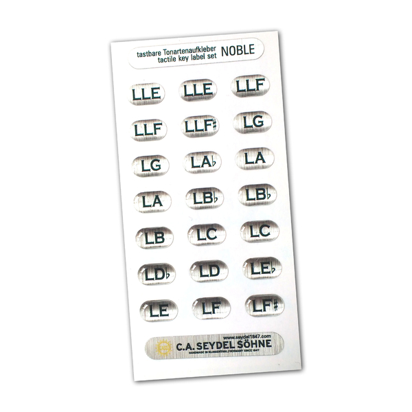 Tonarten Aufkleber Set der 1847 NOBLE Low (LLE-LF#) Tonarten Aufkleber Set der 1847 NOBLE Low (LLE-LF#)