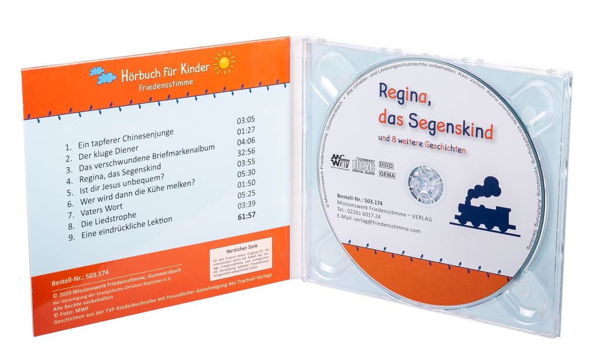Hörbuch CD - Regina, das Segenskind Hörbuch CD - Regina, das Segenskind