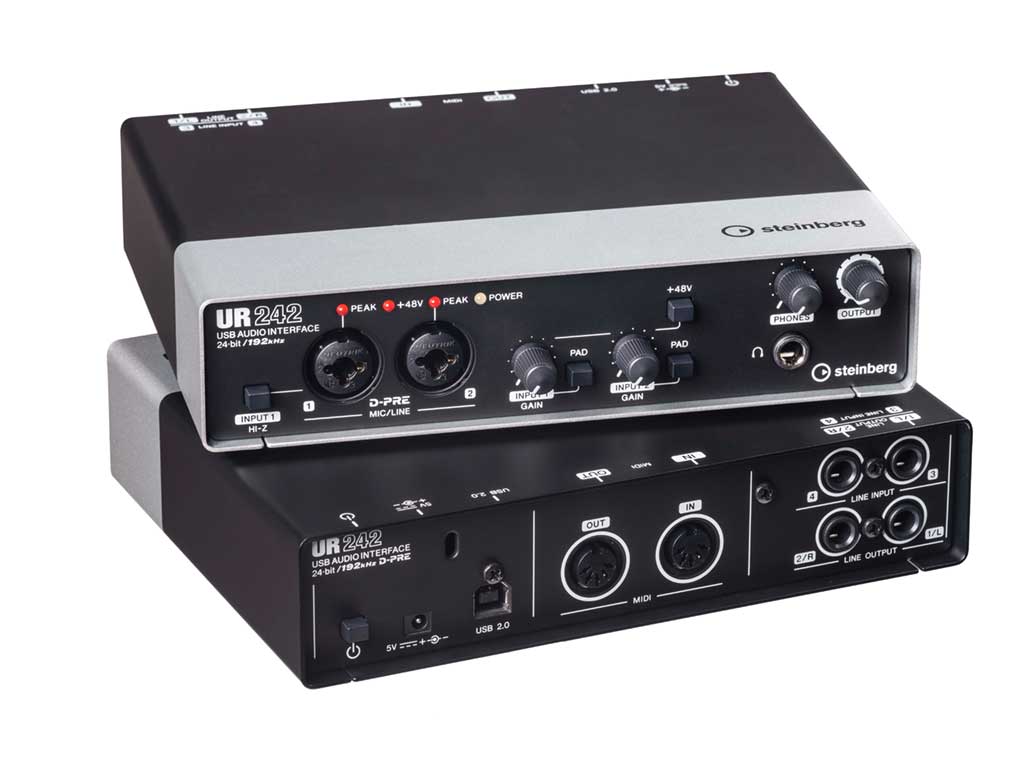 USB-Audiointerface Steinberg UR242 - MIDI, iPad USB-Audiointerface Steinberg UR242 - MIDI, iPad