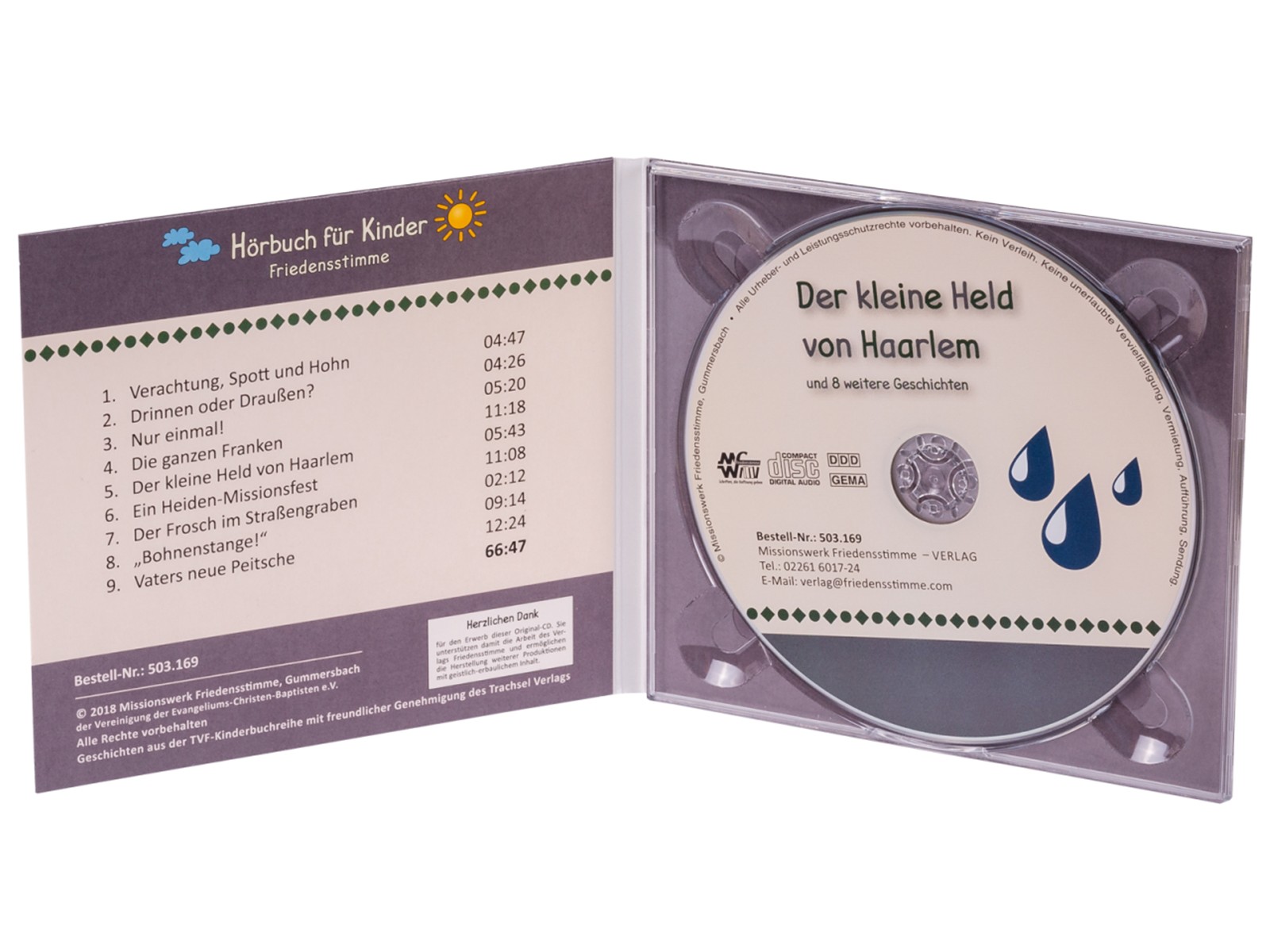 Hörbuch CD - Der kleine Held von Haarlem Hörbuch CD - Der kleine Held von Haarlem