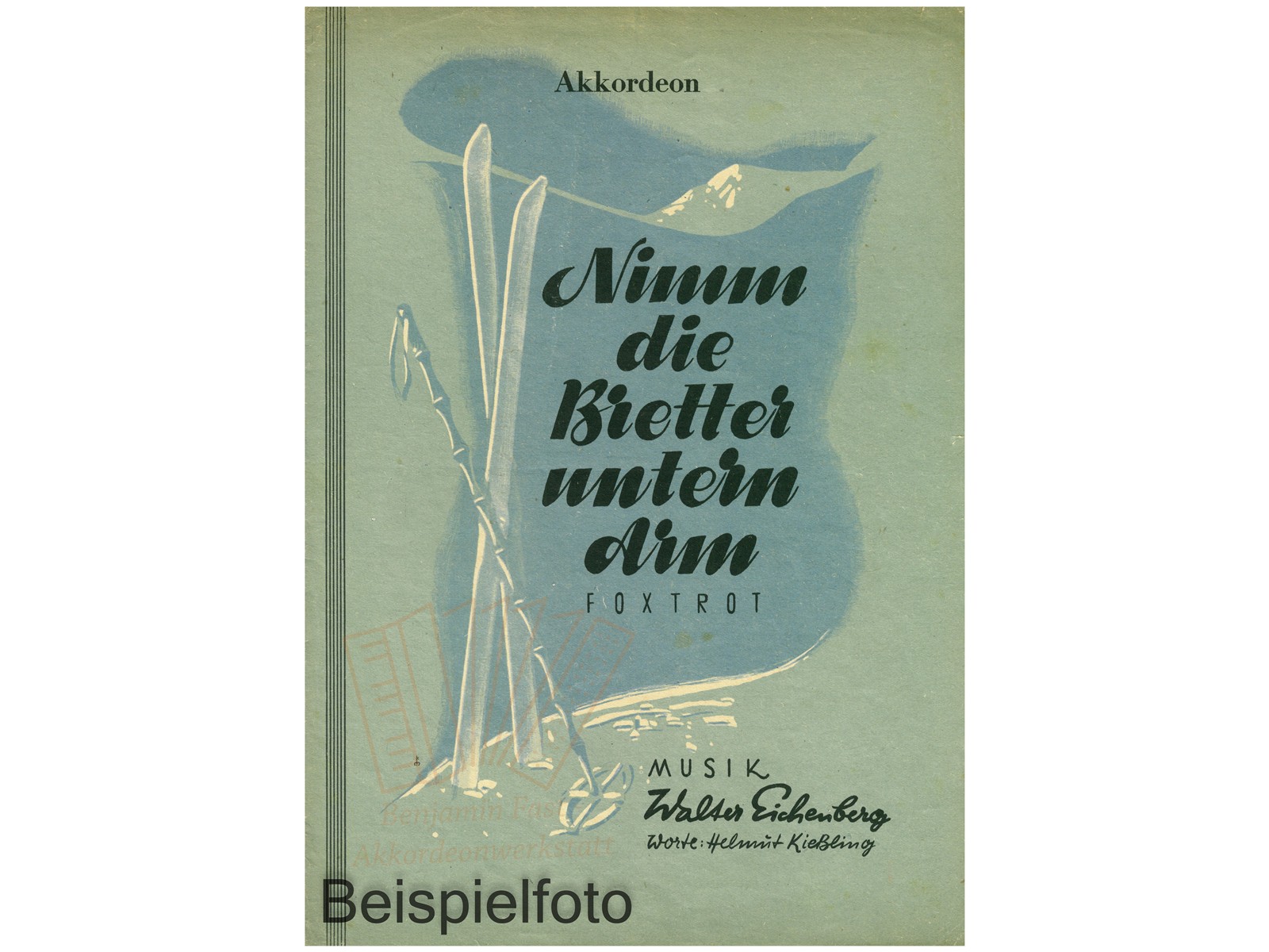 Nimm die Bretter untern Arm, Einzelausgabe - Antiquariat