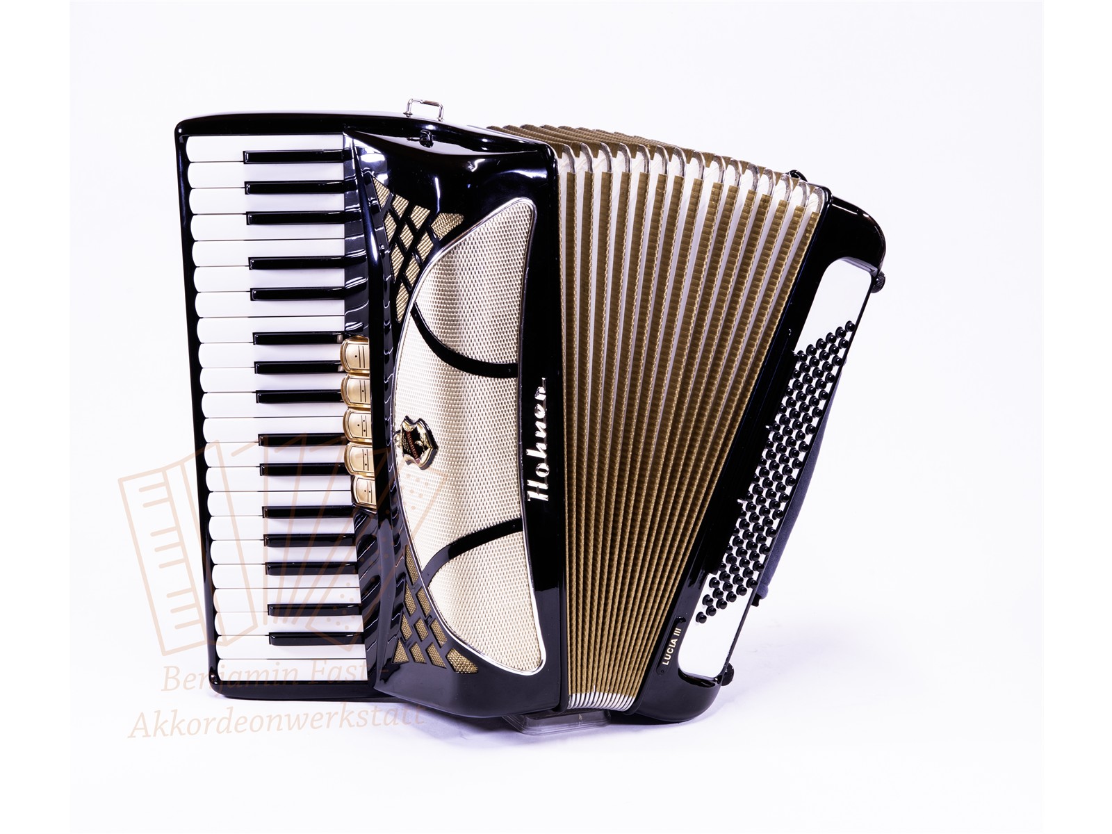 Akkordeon Hohner Verdi II N 96 Bass 37/96/III/7/3 schwarz - gebraucht