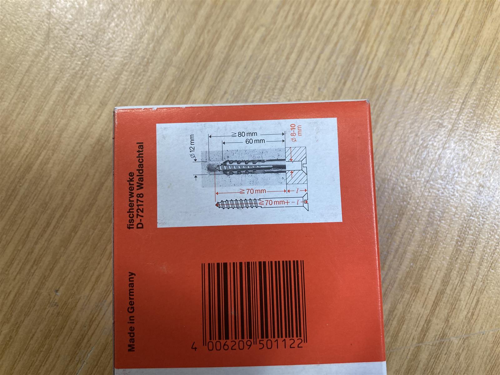 Dübel S12 Fischer 25 Pack