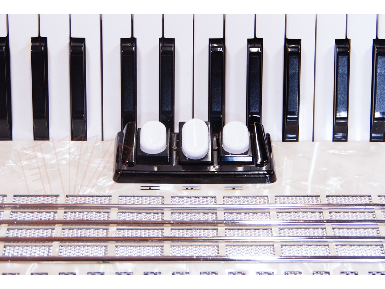 Akkordeon Walther Teeny 48 weiß gebraucht