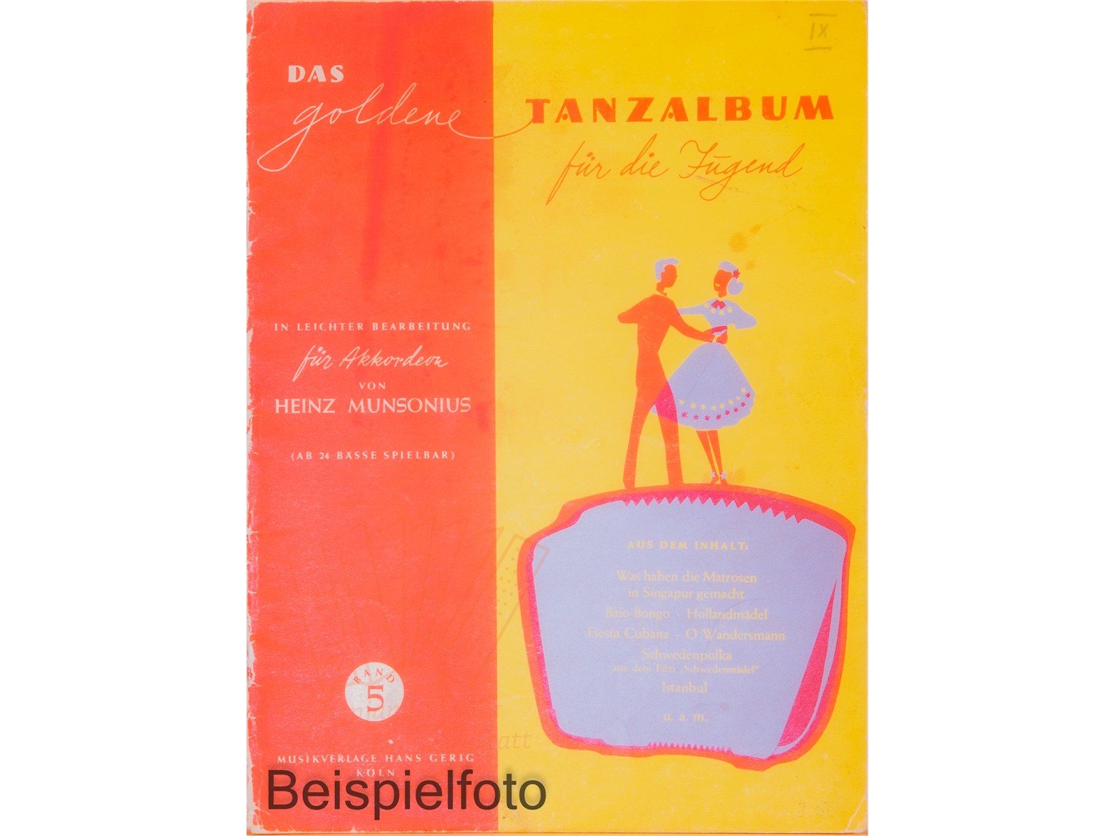 Das Goldene Tanzalbum Band für die Jugend  5 - Antiquariat