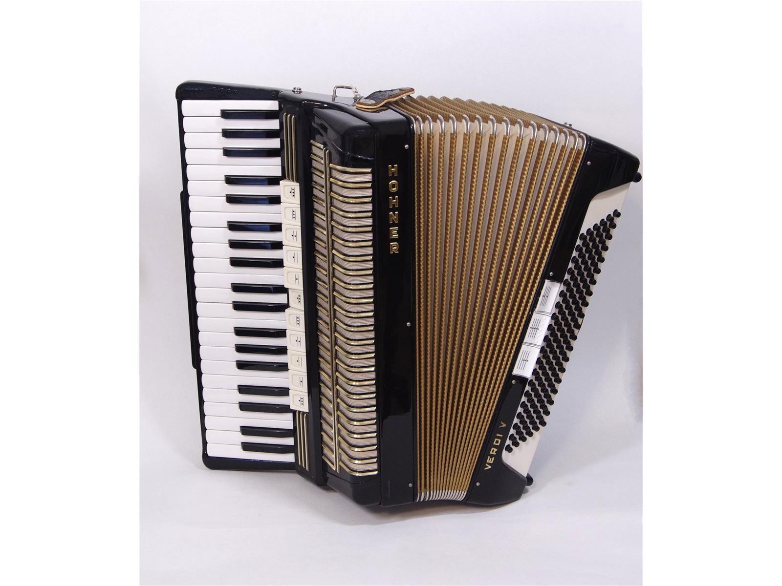 Akkordeon Hohner Verdi V schwarz LMMM 41/120/IV/11/3 - gebraucht Akkordeon Hohner Verdi V schwarz LMMM 41/120/IV/11/3 - gebraucht