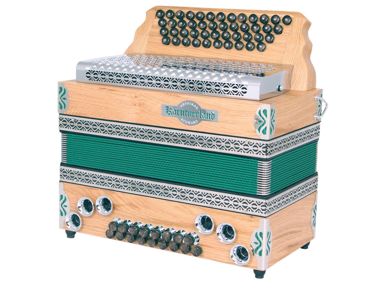 Steirische Harmonika Kärntnerland (Silber) Sommereiche C/F/Bb/Eb