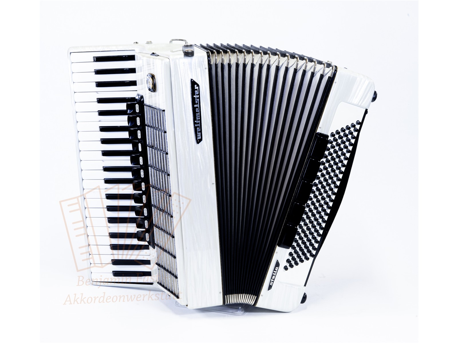 Akkordeon Weltmeister Stella 120 41/120/IV/11/5 weiß - gebraucht