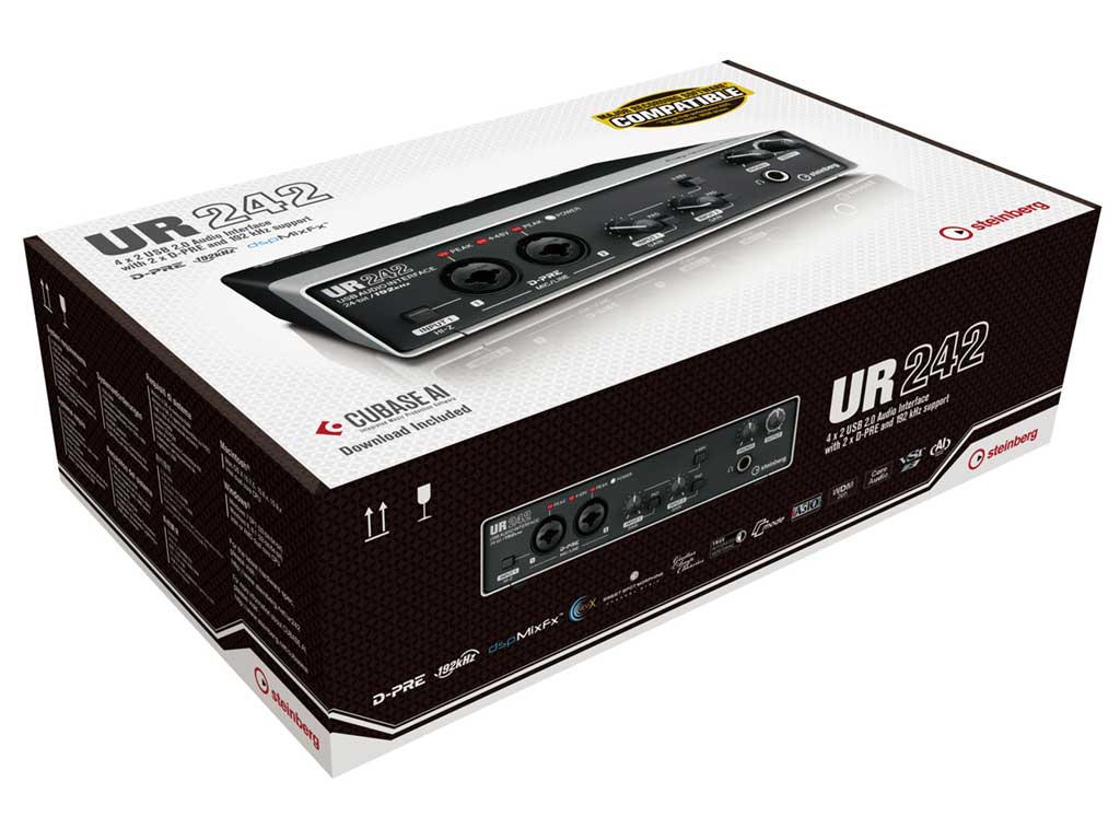 USB-Audiointerface Steinberg UR242 - MIDI, iPad USB-Audiointerface Steinberg UR242 - MIDI, iPad