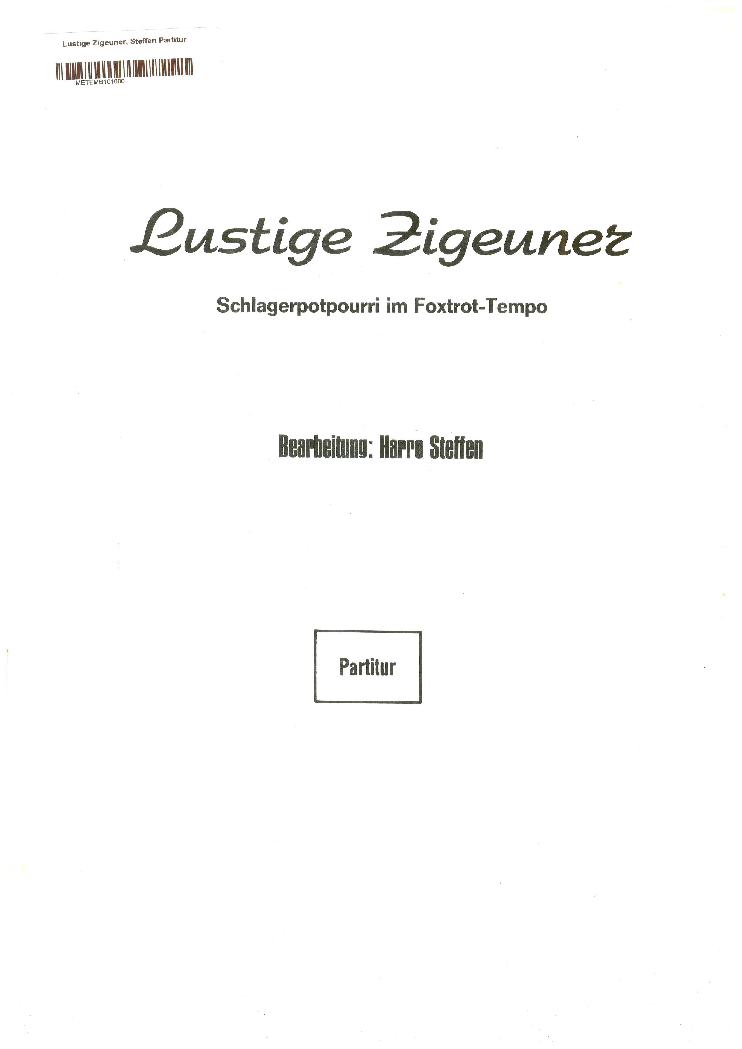 Lustige Zigeuner, Steffen Partitur Lustige Zigeuner, Steffen Partitur
