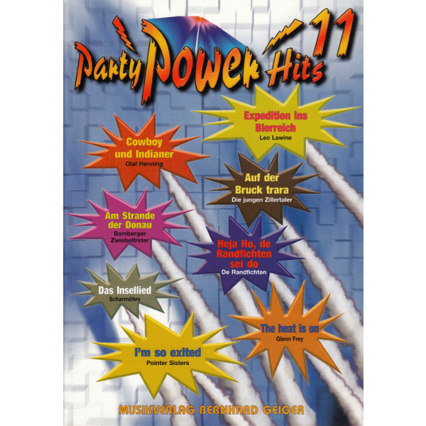 Party Power Hits 11, Songbuch