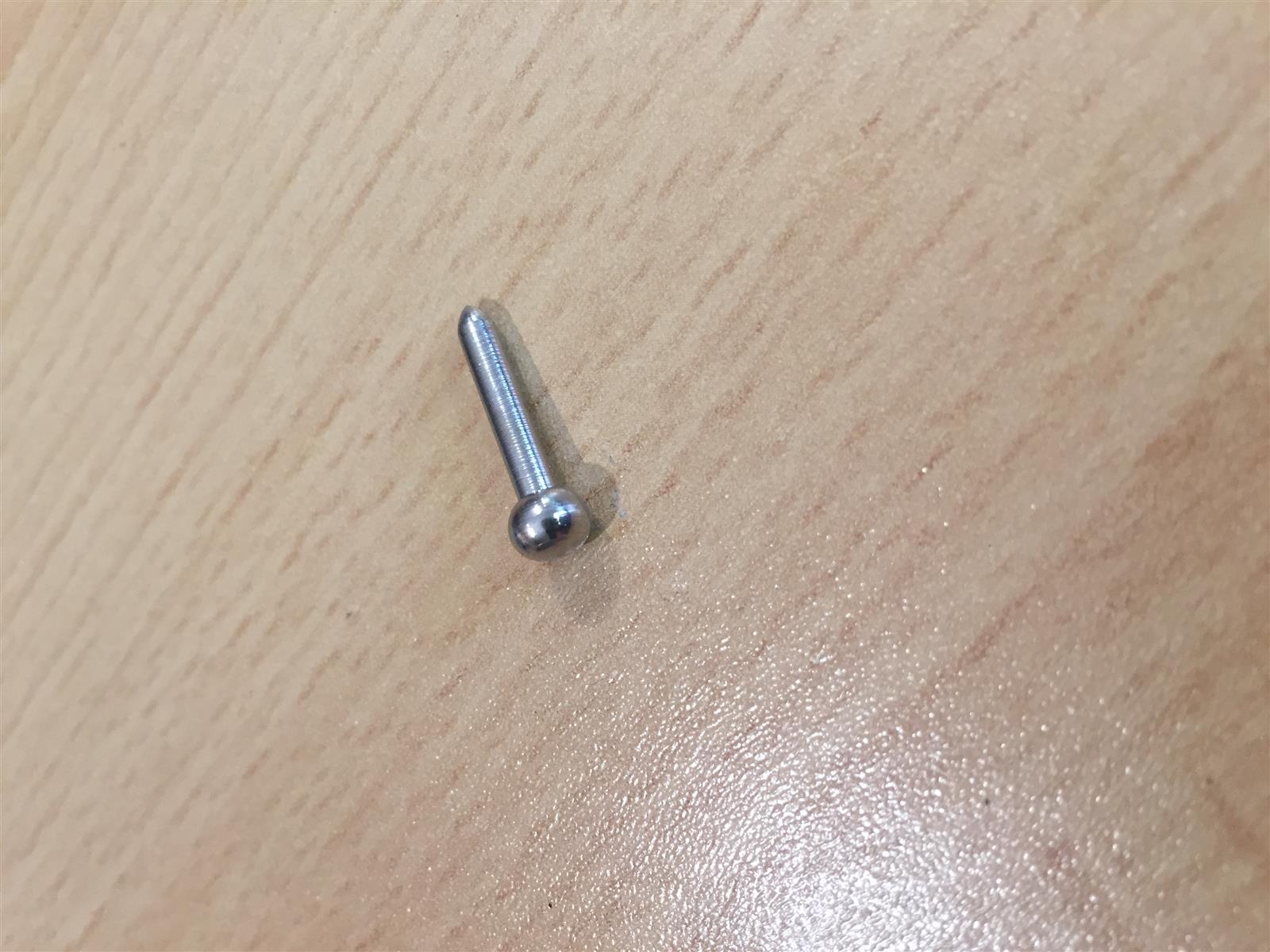 Balgnagel Kugelkopf 2,8x19mm - vernickelt