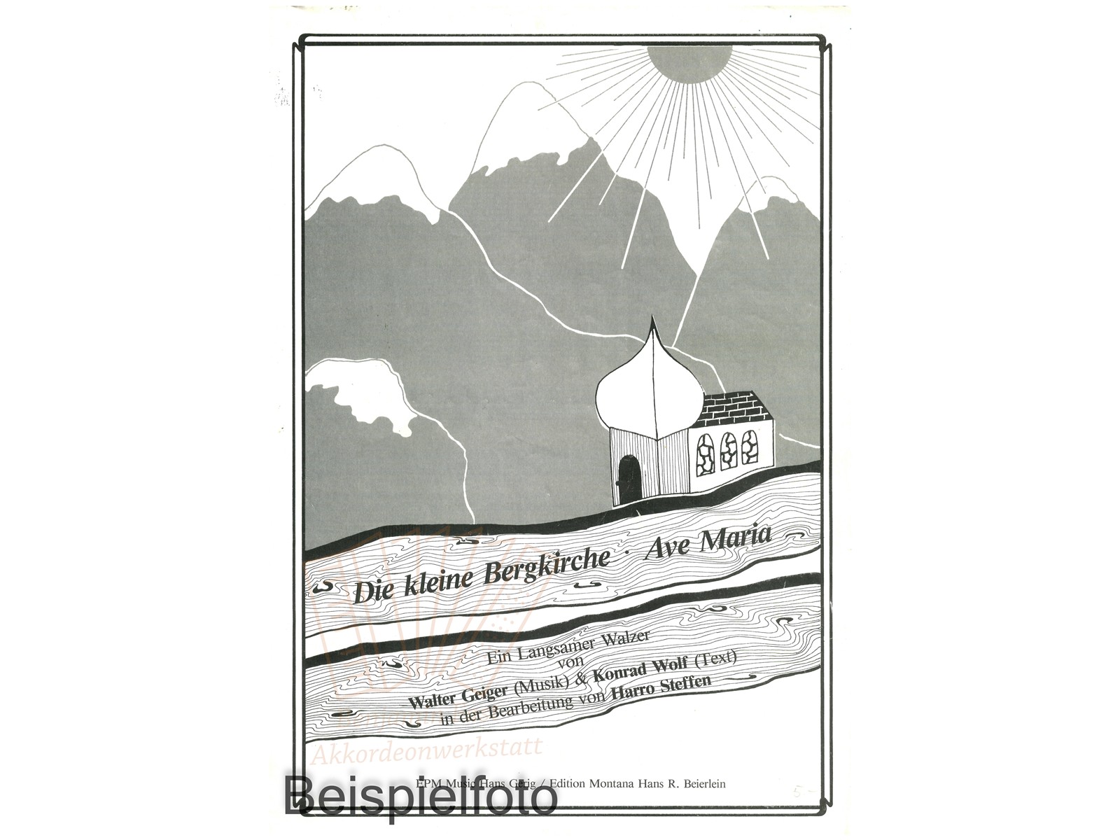 Die kleine Bergkirche - Ave Maria, Einzelausgabe - Antiquariat