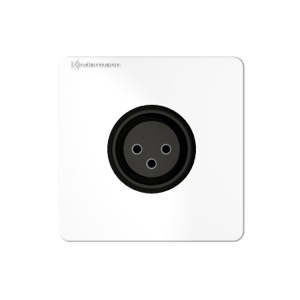 Anschlussblende XLR F Konnect design click Audio weiß Anschlussblende XLR F Konnect design click Audio weiß