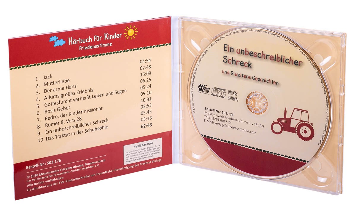 Hörbuch CD - Ein unbeschreiblicher Schreck Hörbuch CD - Ein unbeschreiblicher Schreck