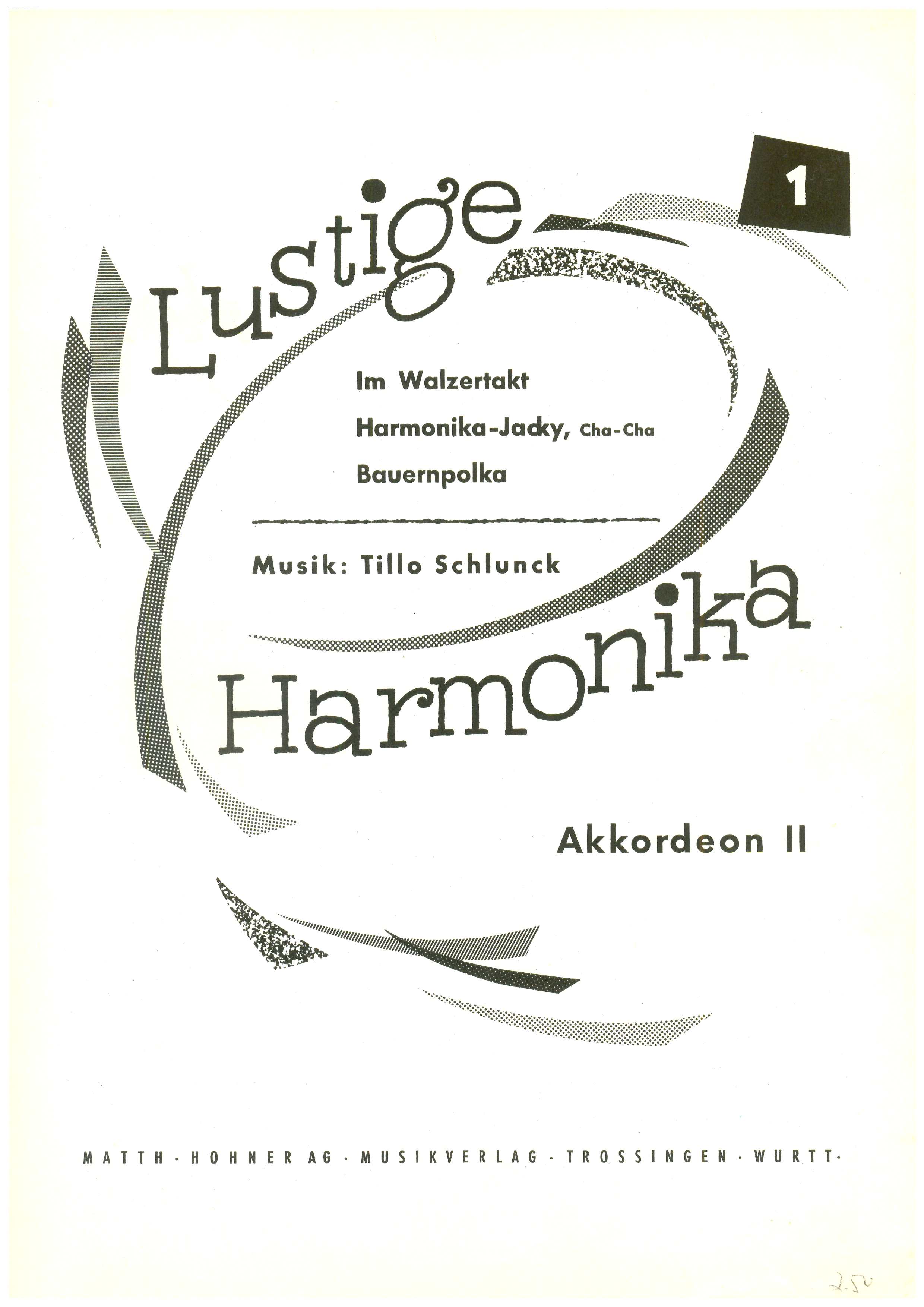 Lustige Harmonika 1, Schlunck (2. Stimme) - Antiquariat