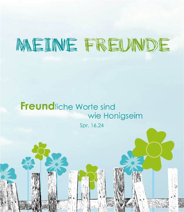 Meine Freunde (Freundebuch) - Auslauf