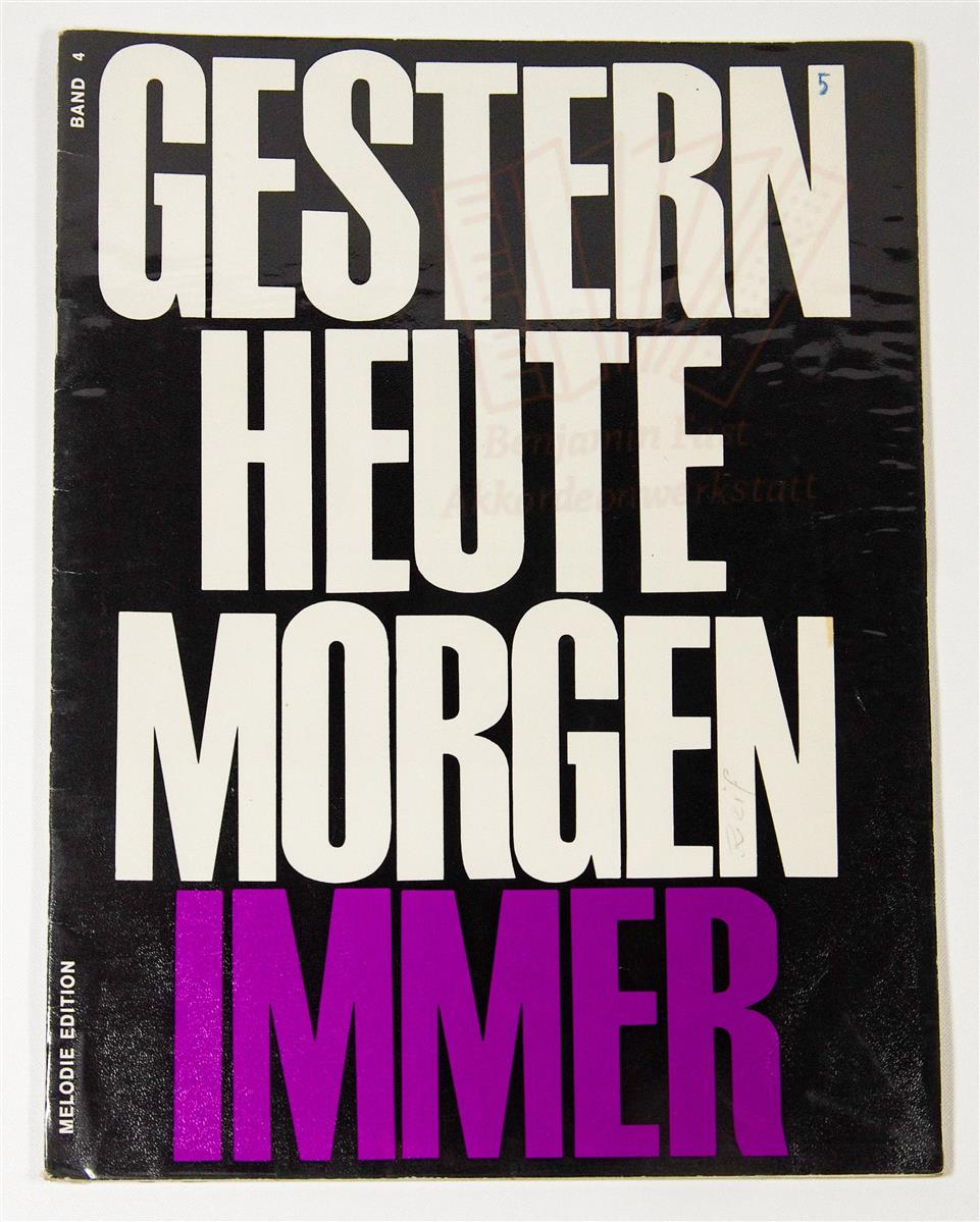 Gestern heute morgen immer 4 - Antiquariat Gestern heute morgen immer 4 - Antiquariat