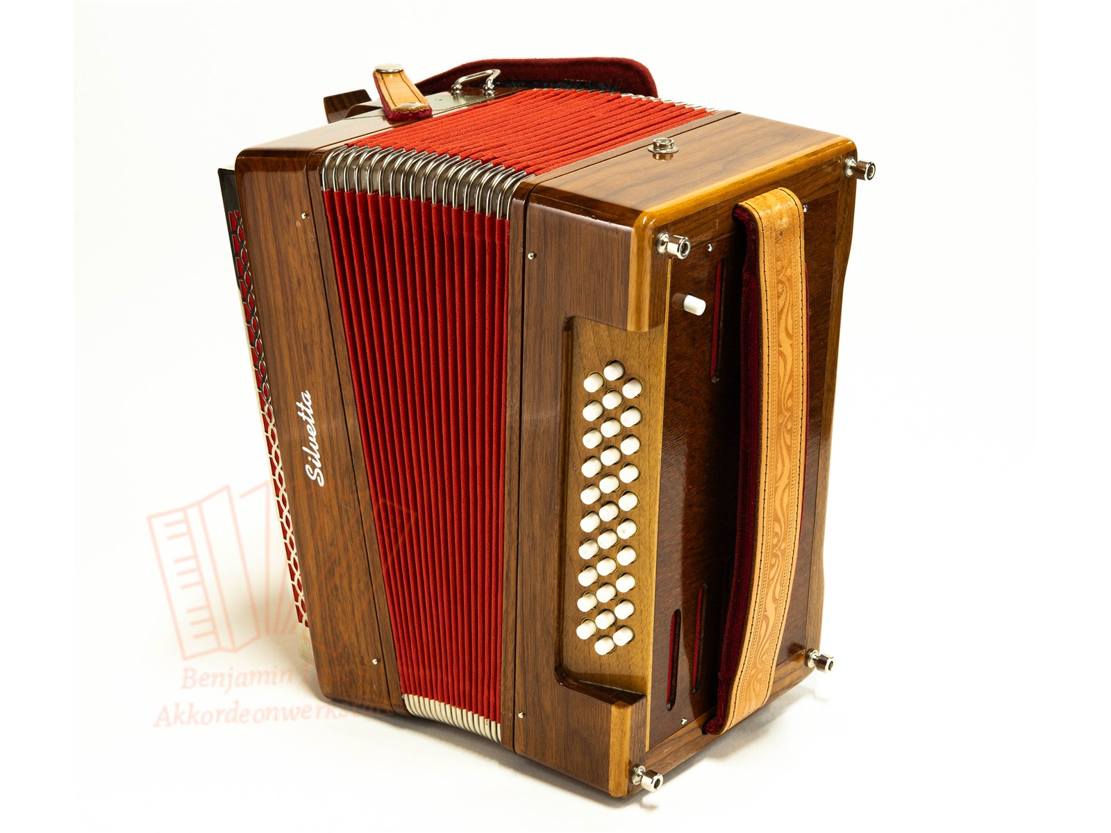 Knopfakkordeon Silvetta C-Griff Freebass