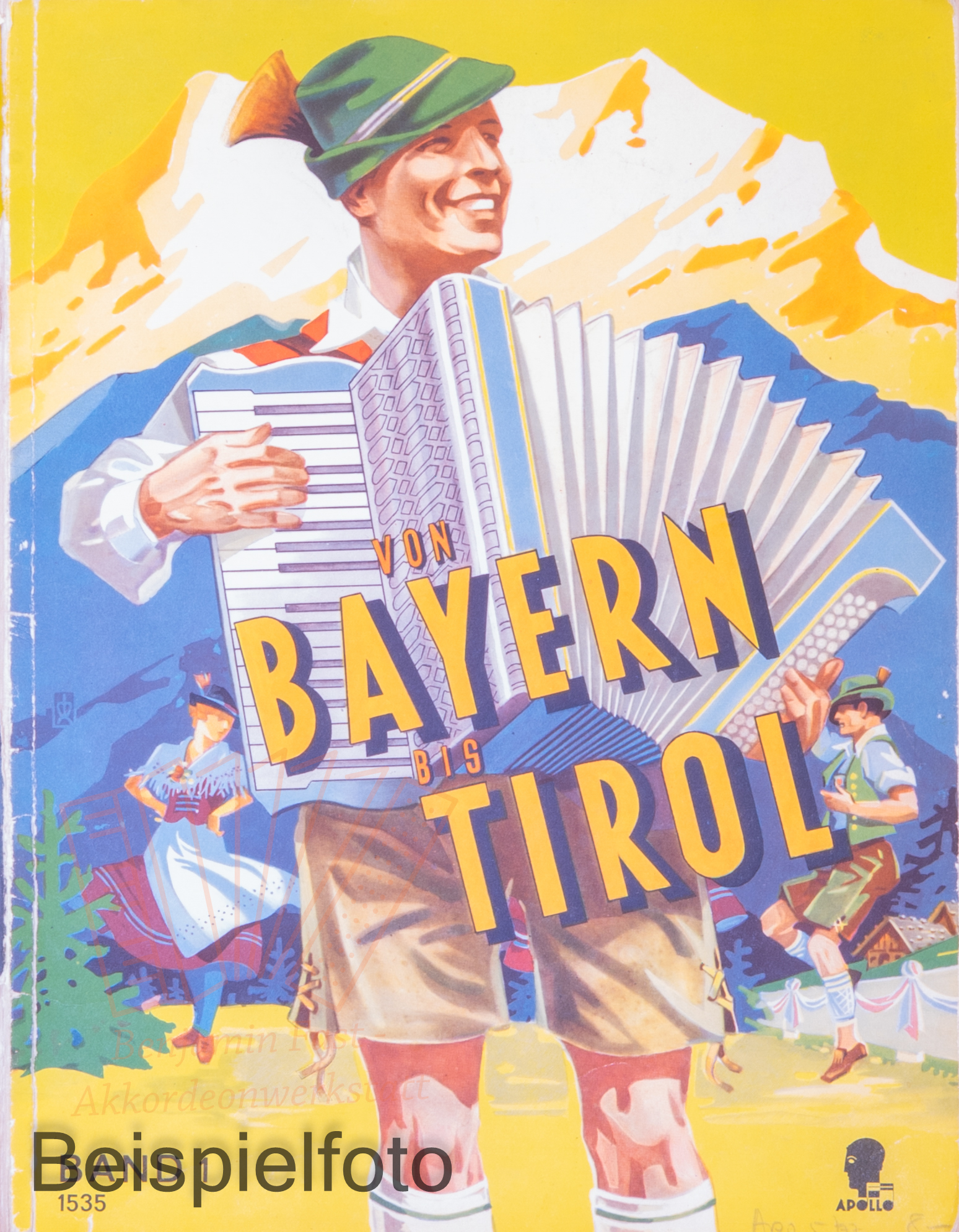 Von Bayern bis Tirol 1, Akkordeon - Antiquariat
