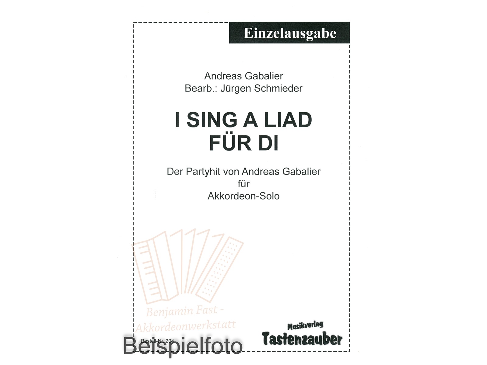 I sing a Liad für di, Einzelausgabe - Antiquariat