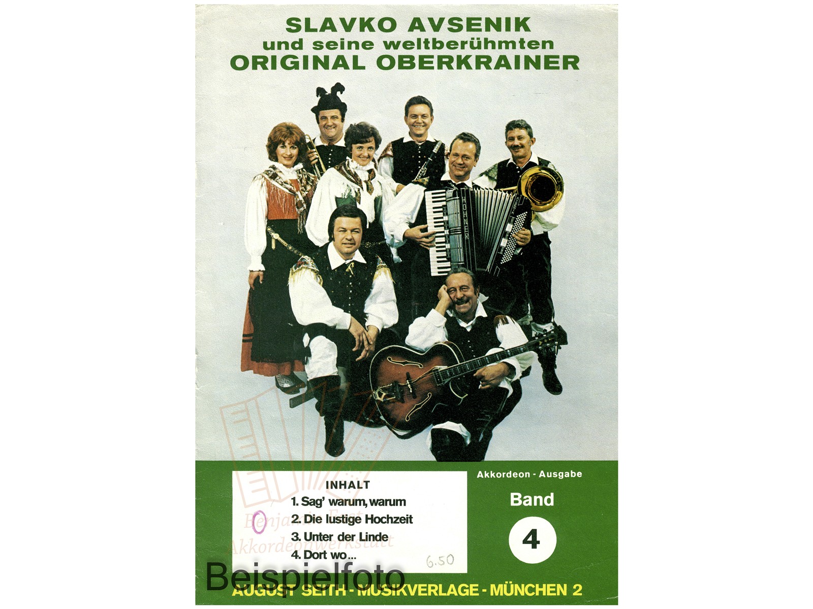 Slavko Avsenik und seine Original Oberkrainer Band 4 - Antiquariat Slavko Avsenik und seine Original Oberkrainer Band 4 - Antiquariat