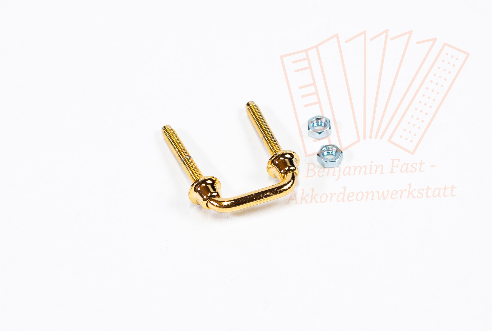 Trageriemenhalter U-Form gold | Stück