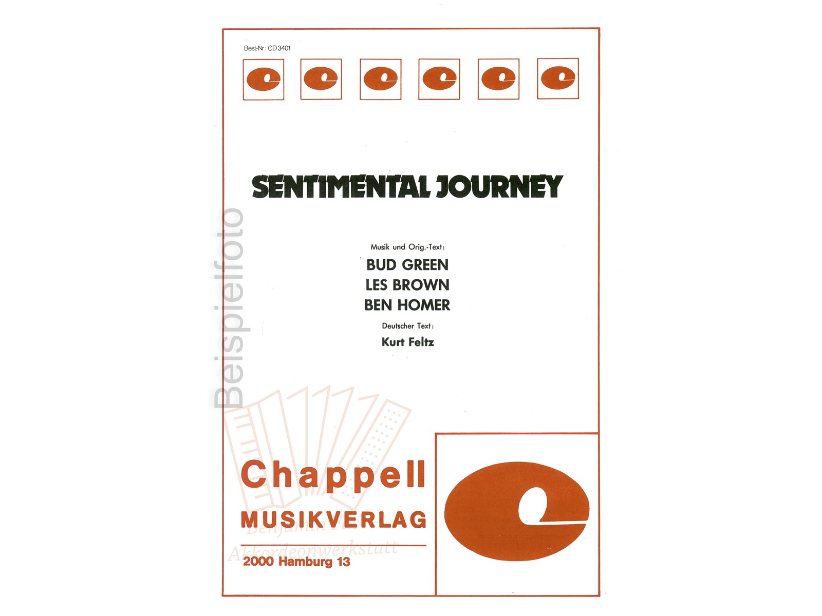 Sentimental Journey, Einzelausgabe - Antiquariat