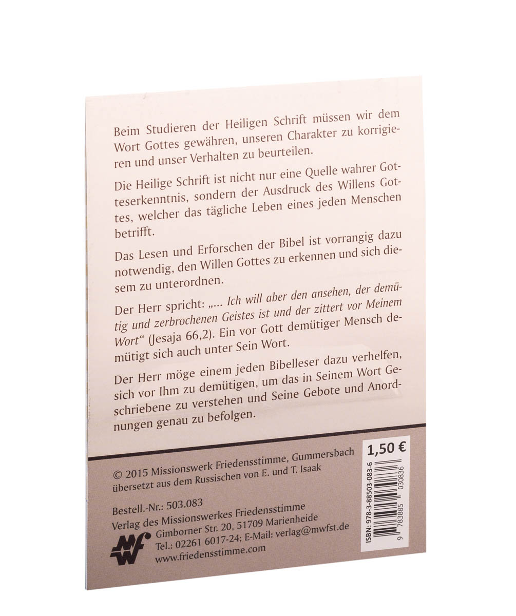 Ich hoffe auf dein Wort / Bibelleseplan