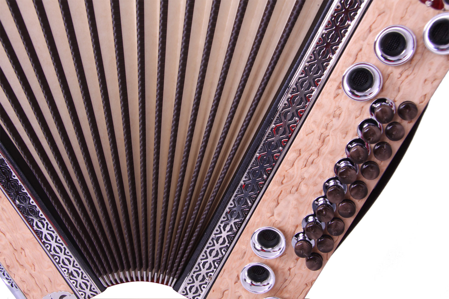 Steirische Harmonika Kärntnerland Edelholz Birke C/F/Bb/Eb