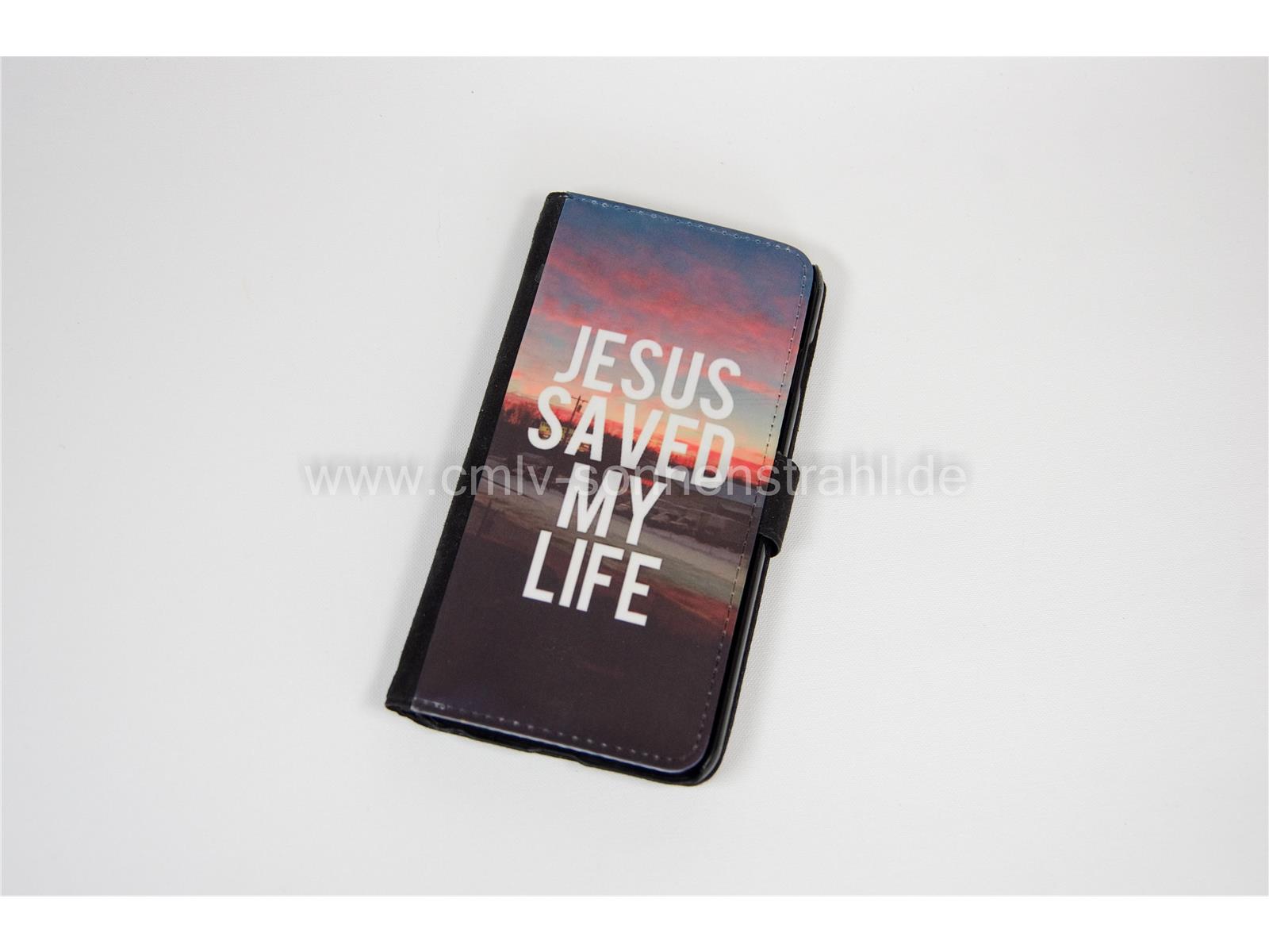 Handyhülle iPhone 6 Plus "Jesus saved my life" Momo