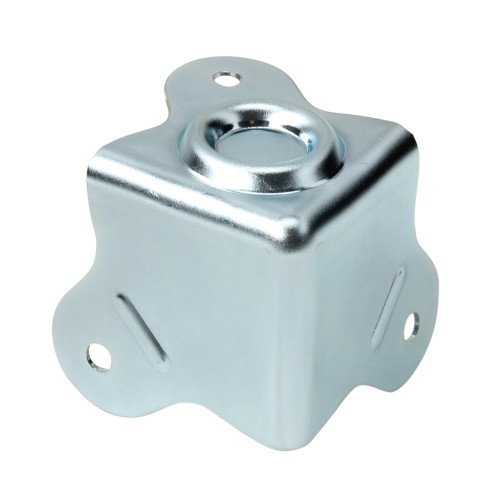 Ecke dreischenklig mit Stapelmulde 5 mm Innenradius Ecke dreischenklig mit Stapelmulde 5 mm Innenradius