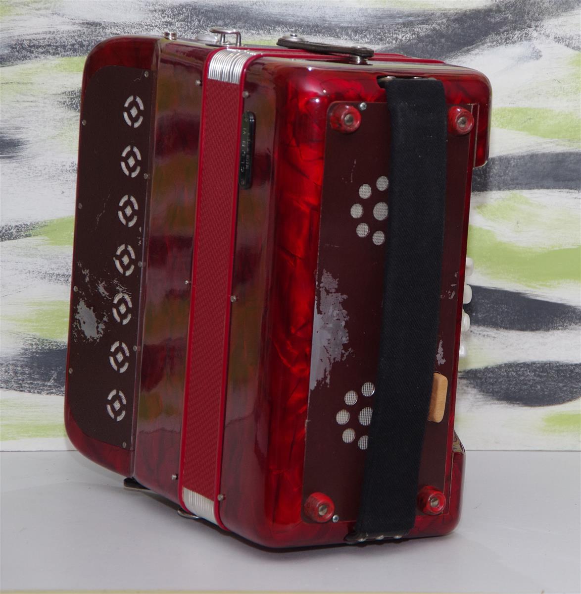 Harmonika Paolo Soprani Club IV rot - gebraucht Harmonika Paolo Soprani Club IV rot - gebraucht