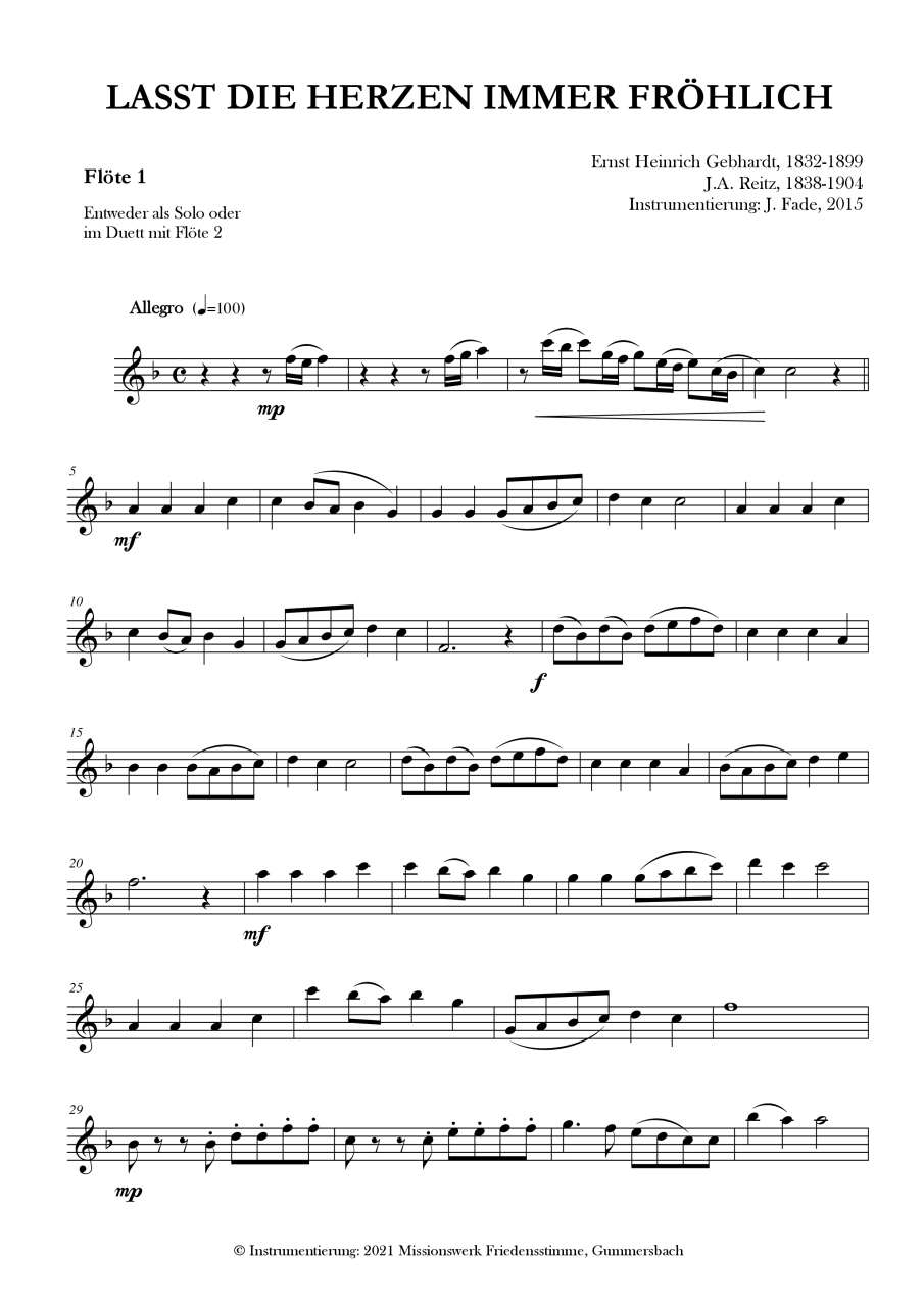 Harfenpartitur - Lobt Gott (Heft 2)