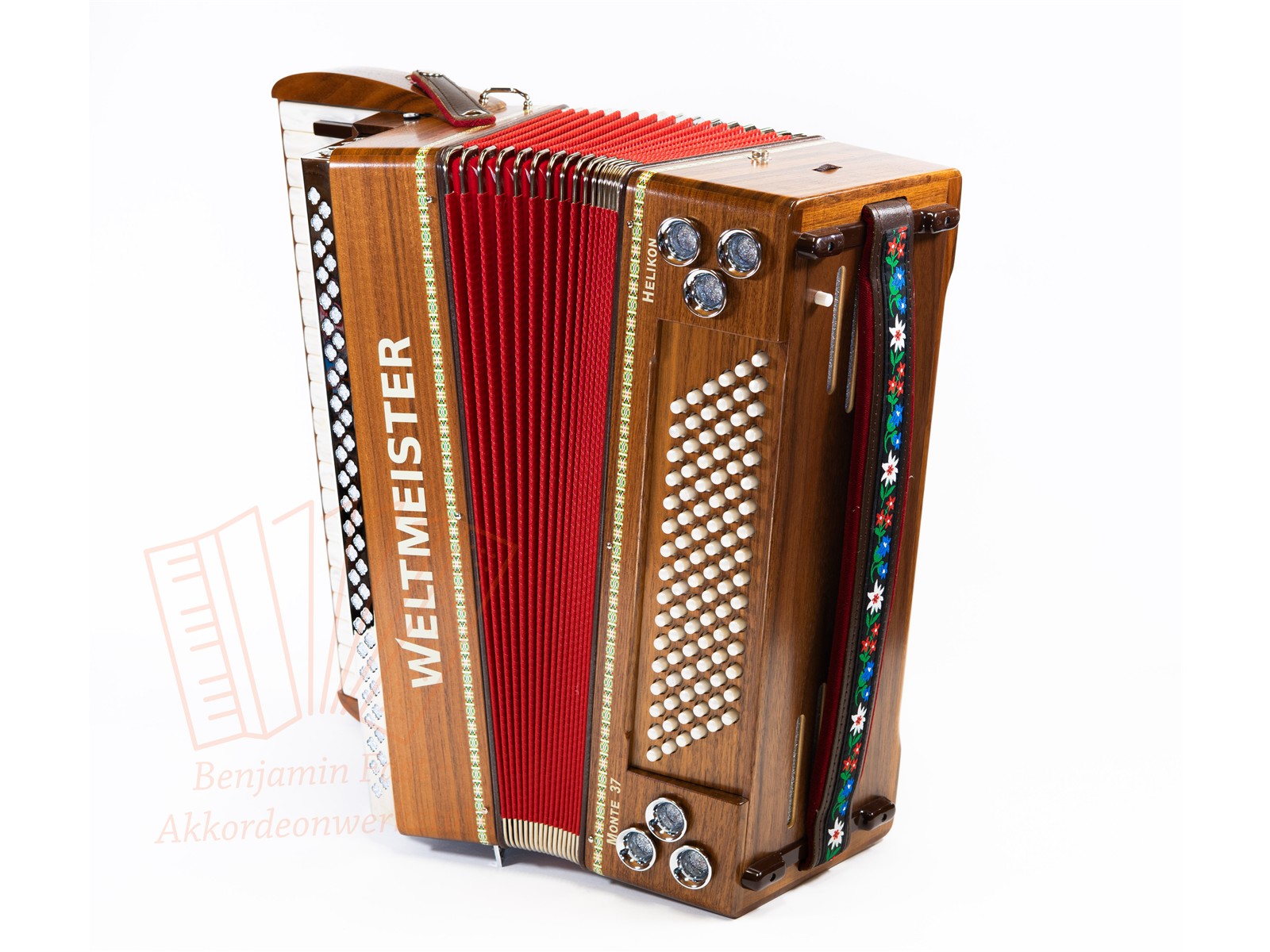 Akkordeon Weltmeister Monte 37 Helikon gebraucht
