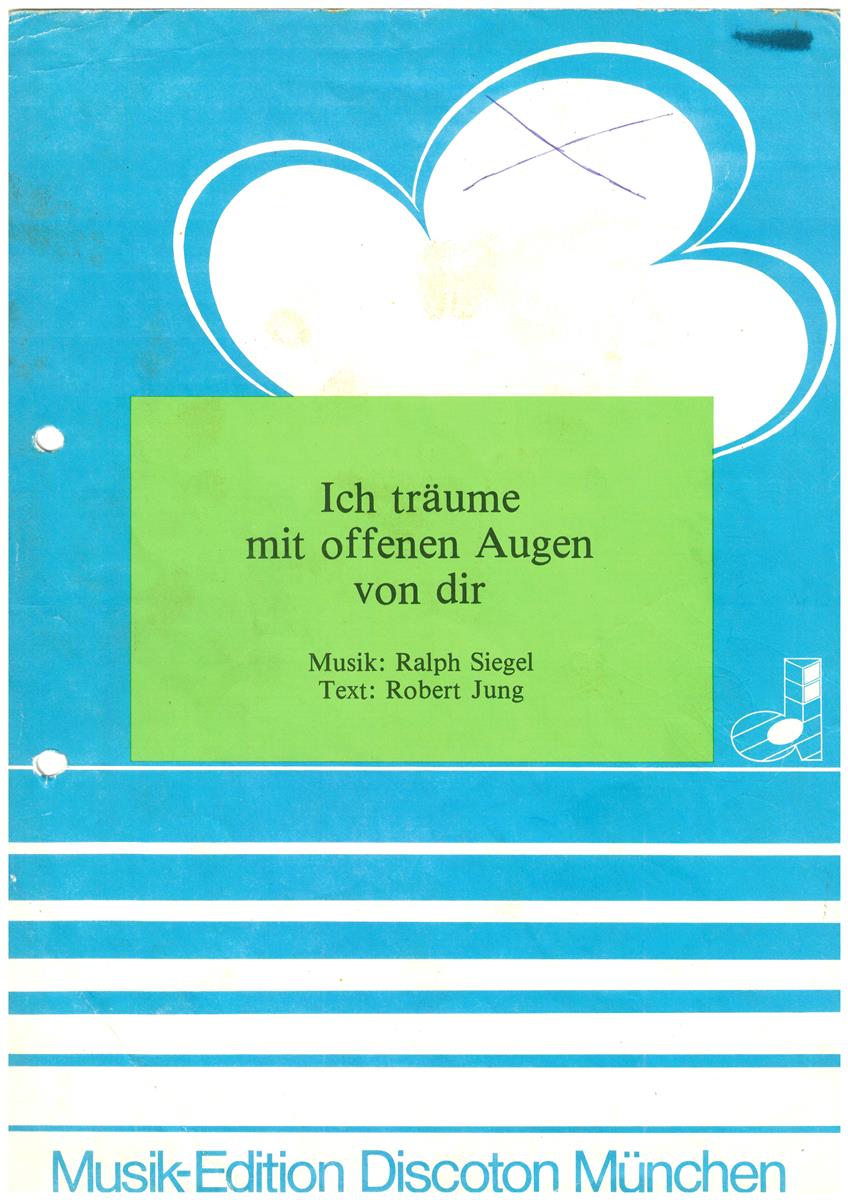 Ich träume mit offenen Augen von dir Klavier/Gesang - Antiquariat Ich träume mit offenen Augen von dir Klavier/Gesang - Antiquariat