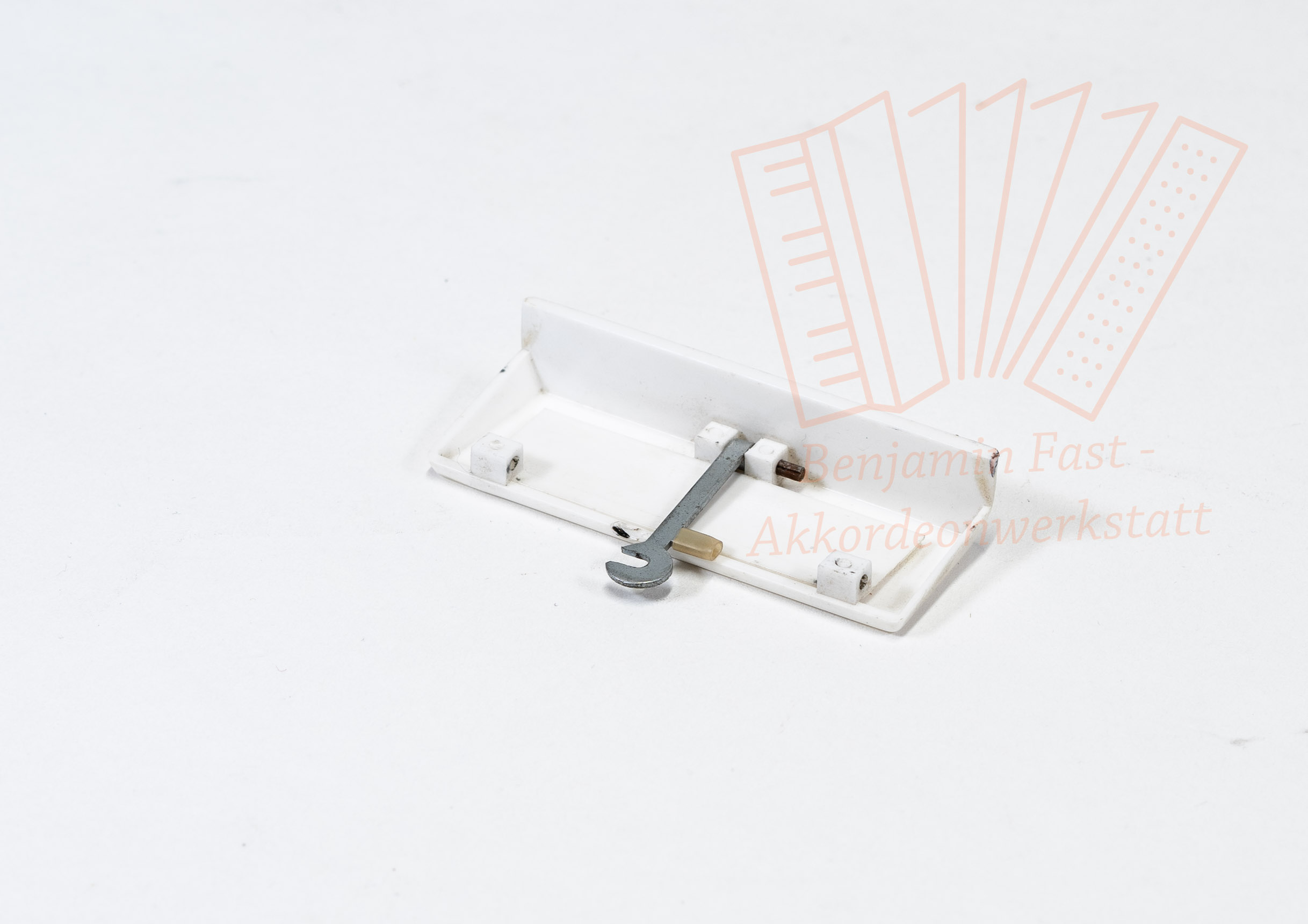 Registerdrücker Bass Weltmeister 74x26 weiß