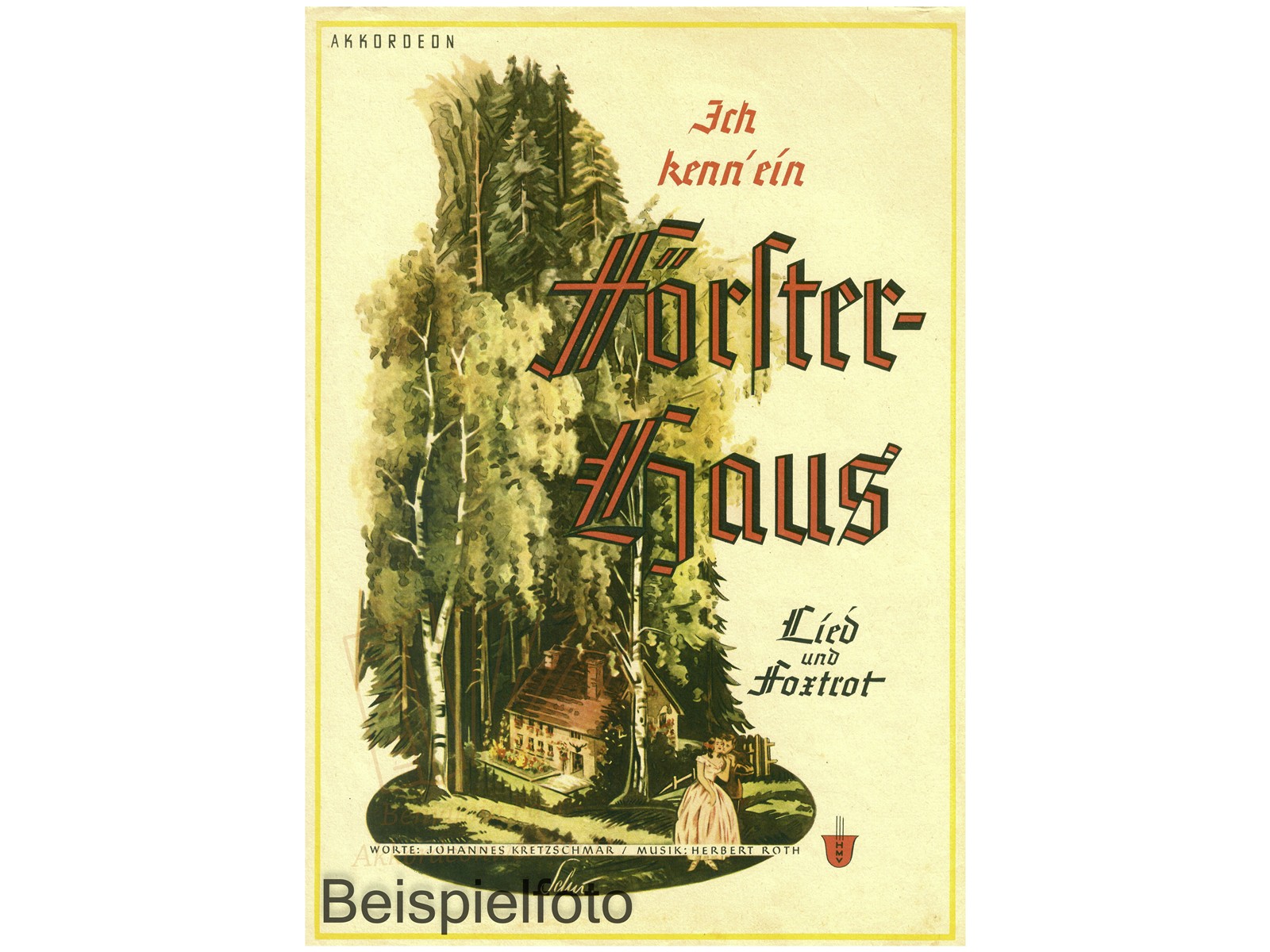 Ich kenn' ein Försterhaus, Einzelausgabe - Antiquariat