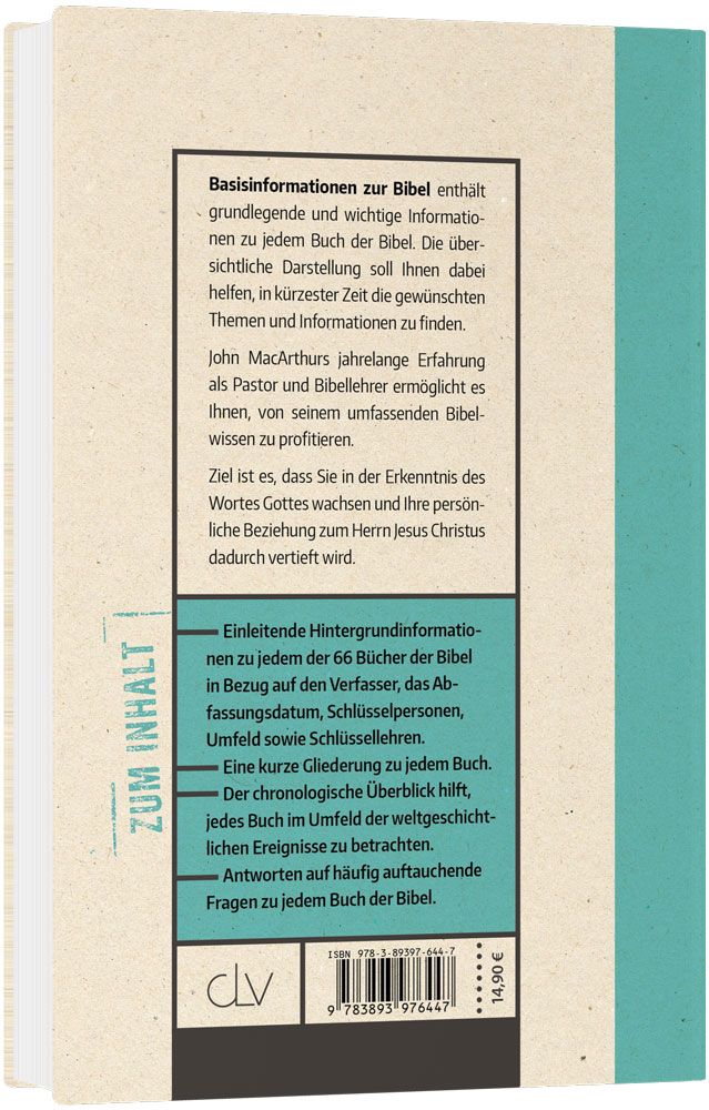 Basisinformationen zur Bibel - Buch, MacArthur Basisinformationen zur Bibel - Buch, MacArthur