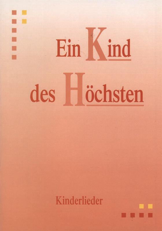 Ein Kind des Höchsten - Notenheft