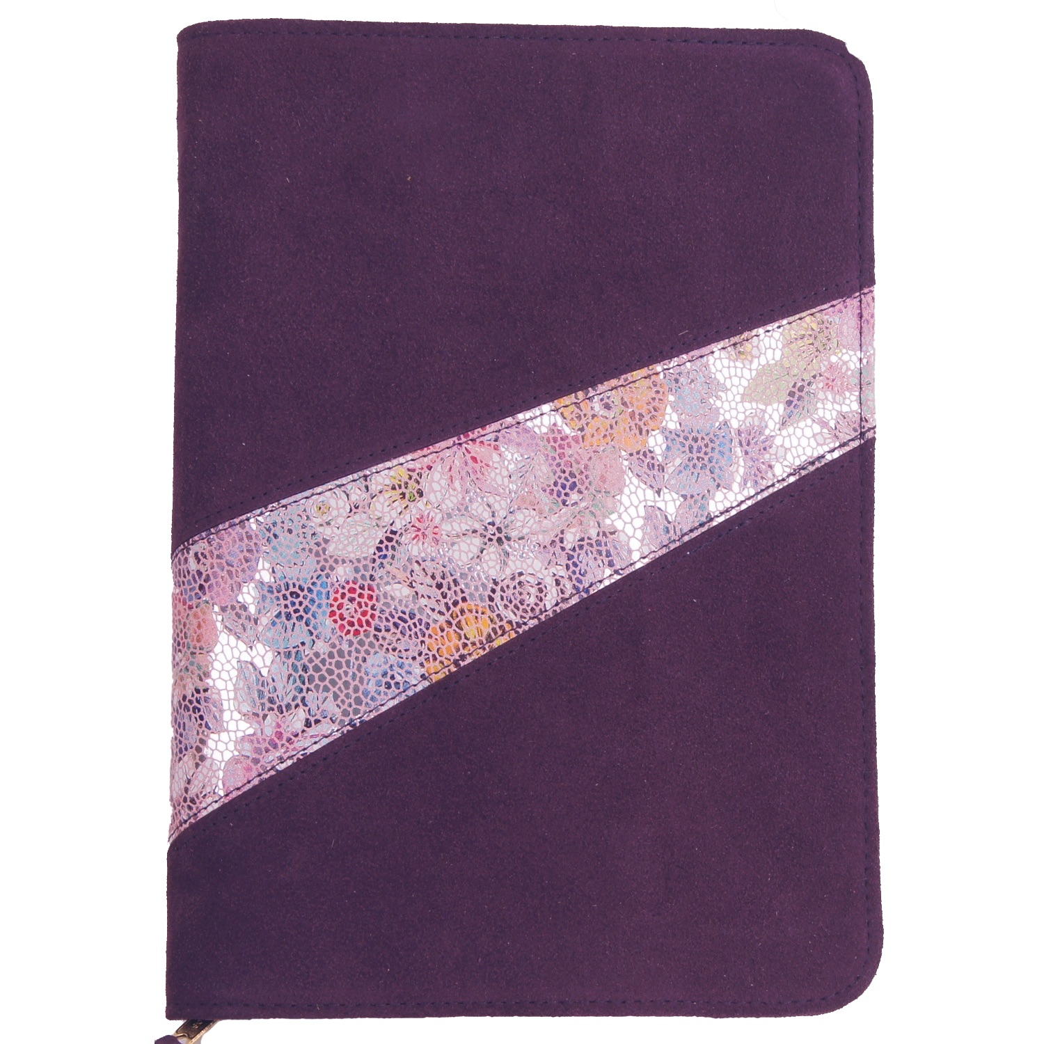Bibelhülle Schlachter TA "Assissi" - lila mit Applikationen Bibelhülle Schlachter TA "Assissi" - lila mit Applikationen