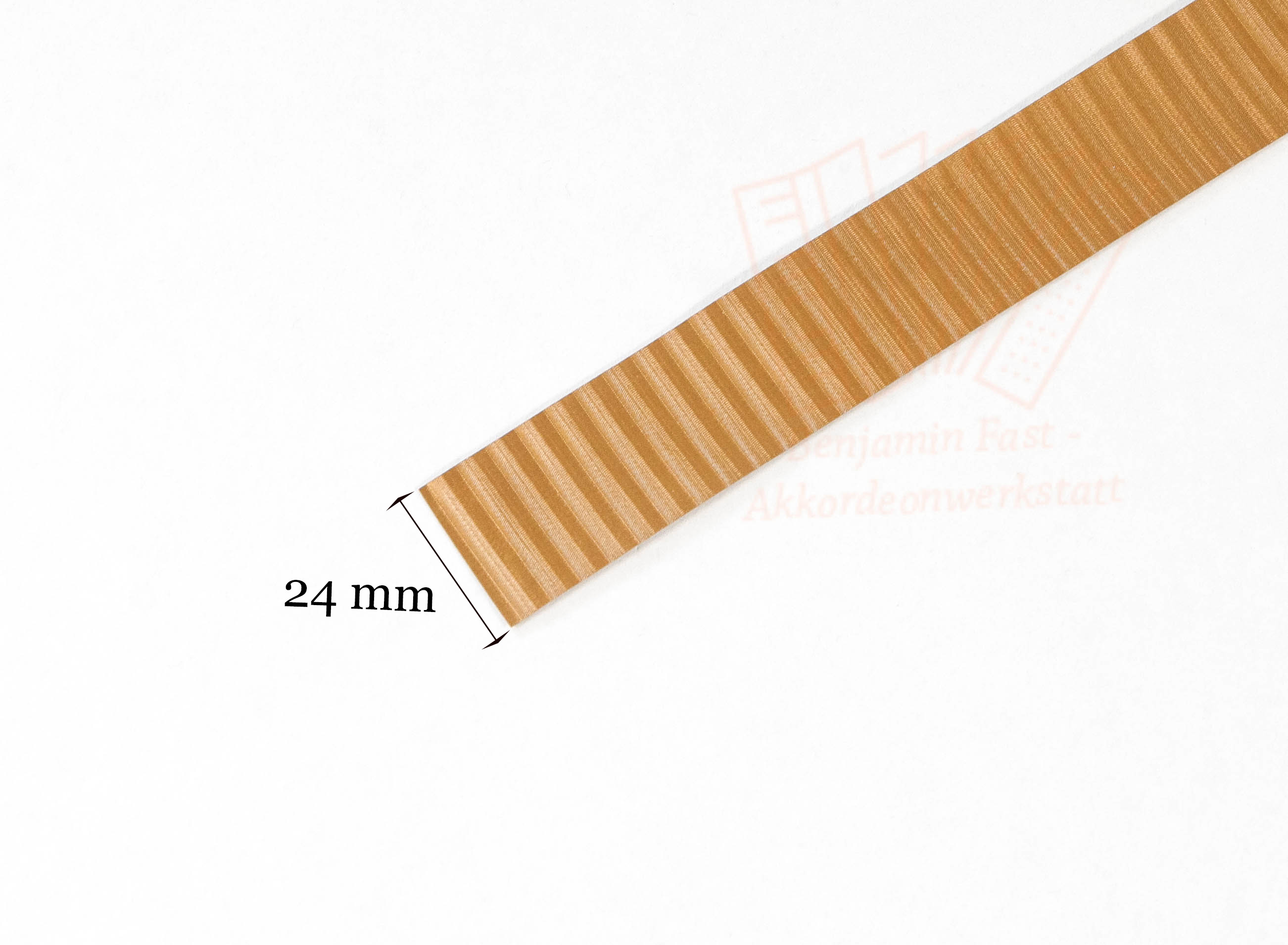 Kalikostreifen Gold dunkel schraffiert 24mm Meterware Kalikostreifen Gold dunkel schraffiert 24mm Meterware