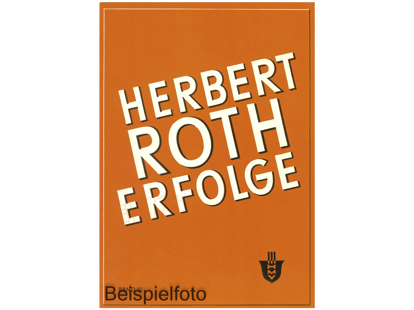 Herbert Roth Erfolge 3 - Antiquariat