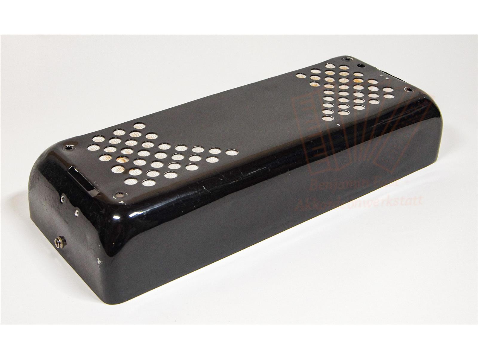 Basshaube Hohner Atlantic IV N de Luxe schwarz Stark gebraucht