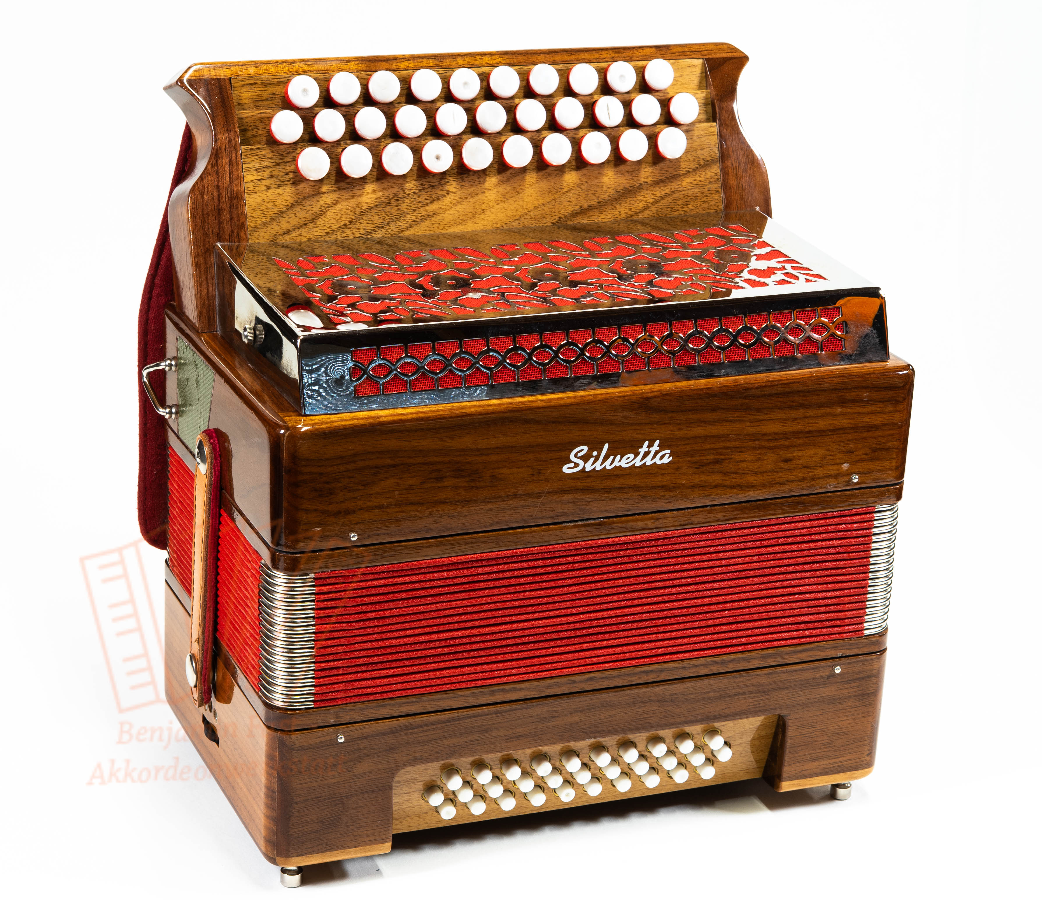 Knopfakkordeon Silvetta C-Griff Freebass