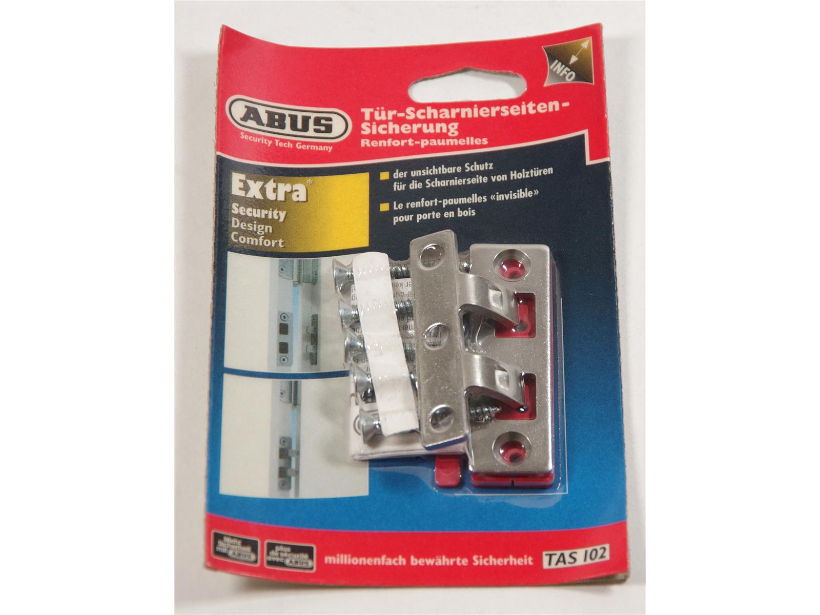 Tür-Scharnierseiten-Sicherung ABUS TAS 102 Tür-Scharnierseiten-Sicherung ABUS TAS 102