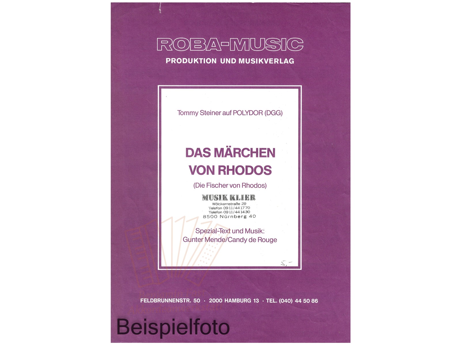 Das Mädchen von Rhodos, Einzelausgabe - Antiquariat
