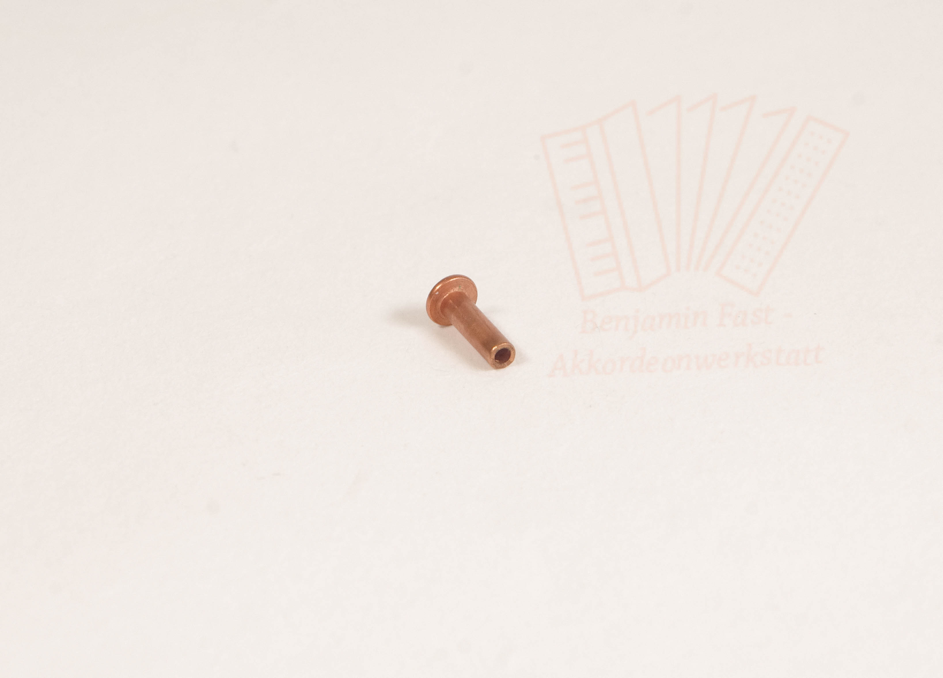 Vollhohlniete 3x10mm Kupfer DIN 7338