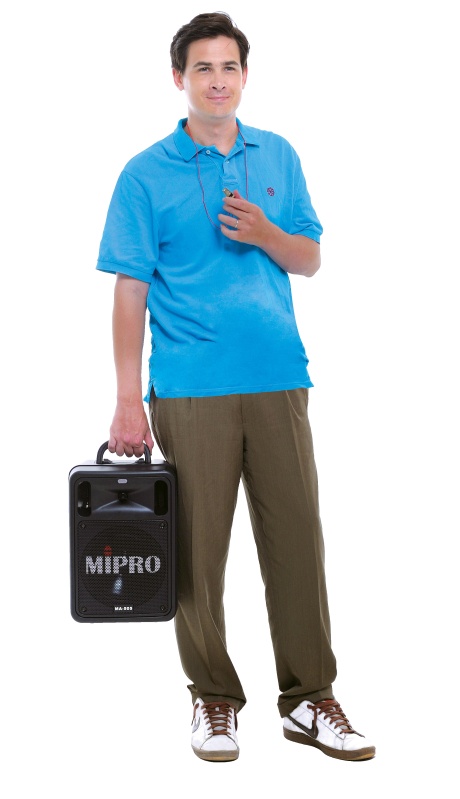 Mobiles Lautsprechersystem Mipro MA-505 Akku Mobiles Lautsprechersystem Mipro MA-505 mit Funktechnik ohne Mediaplayer 8AD