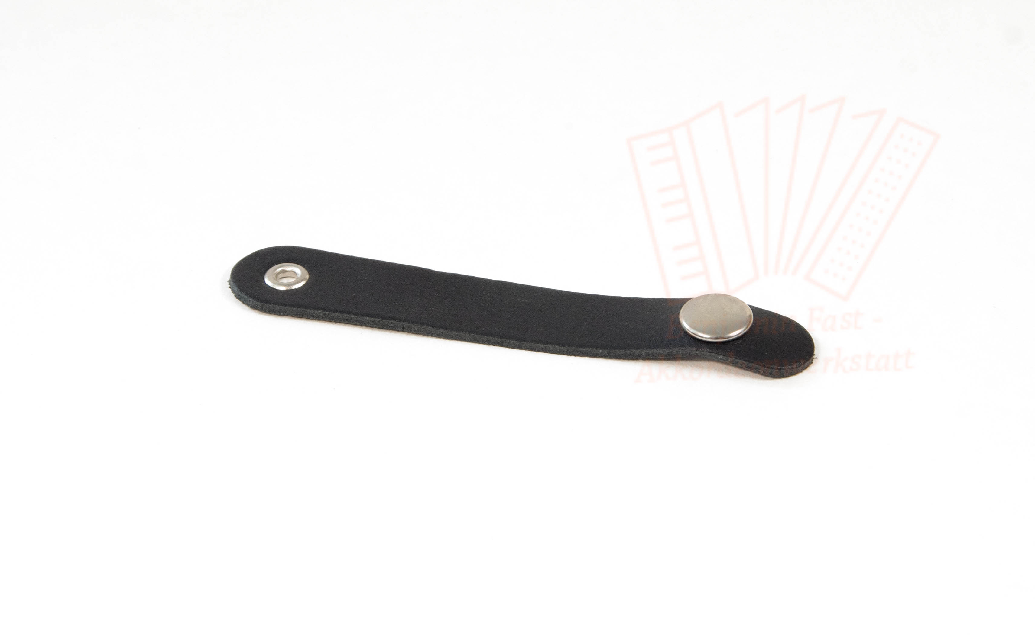 Balgzuhalter einfach Leder schwarz